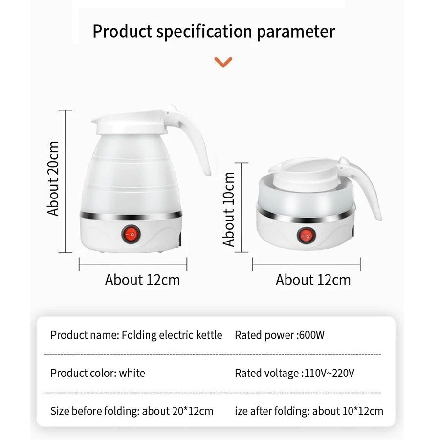 Bouilloire Électrique Pliante - portable Avec indicateur de mise hors tension - Image 2