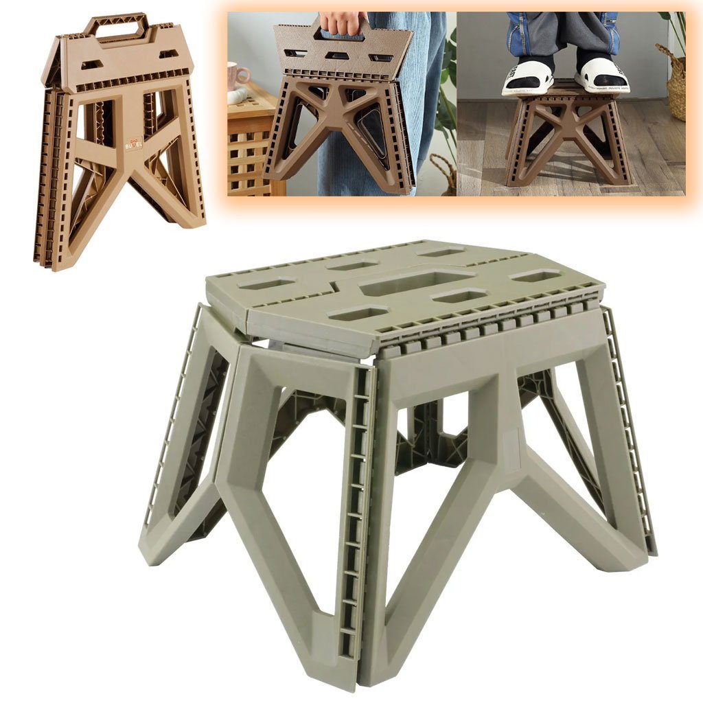 Tabouret Pliant en Plastique idéal pour camping et sorties PM