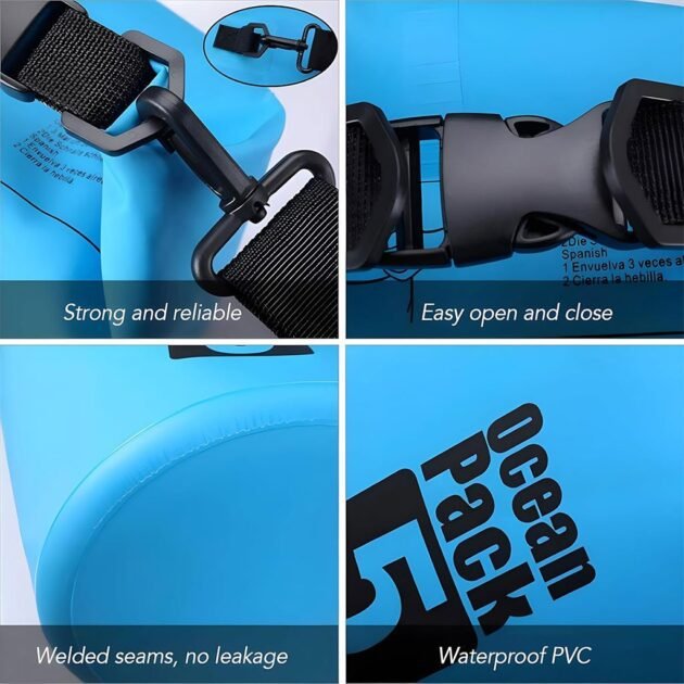 Ocean Pack 10L – Sac Étanche Polyvalent pour Aventure et Plage