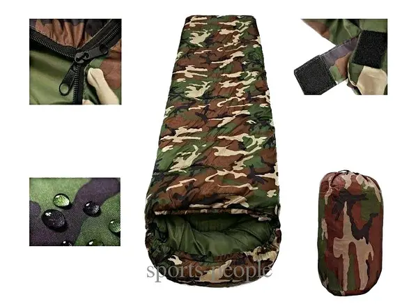 Sac de Couchage Camouflage – Confort Imperméable et Léger pour Camping - Image 2
