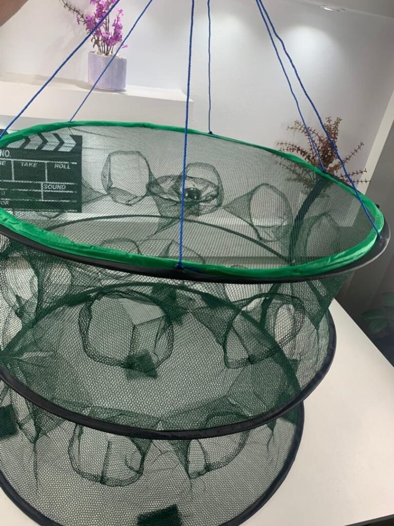 Piège de Pêche à Lancer à la Main – Nylon Résistant 2 Étages