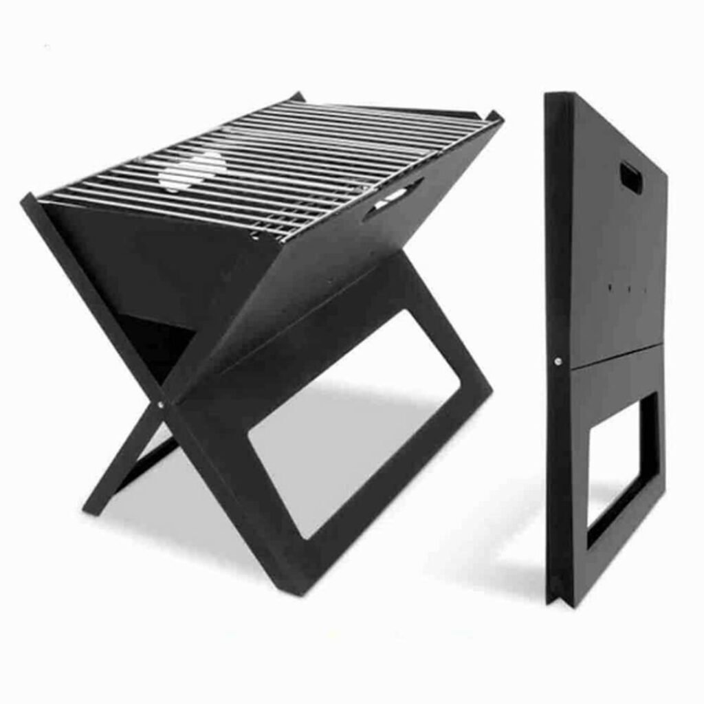 Barbecue à charbon Portable Pliable Grille sous forme de X