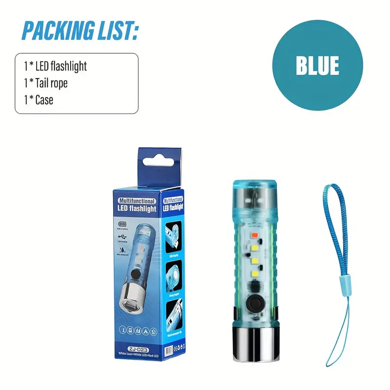 Torche LED multifonction super lumineuse - 6 modes réglables - Image 3