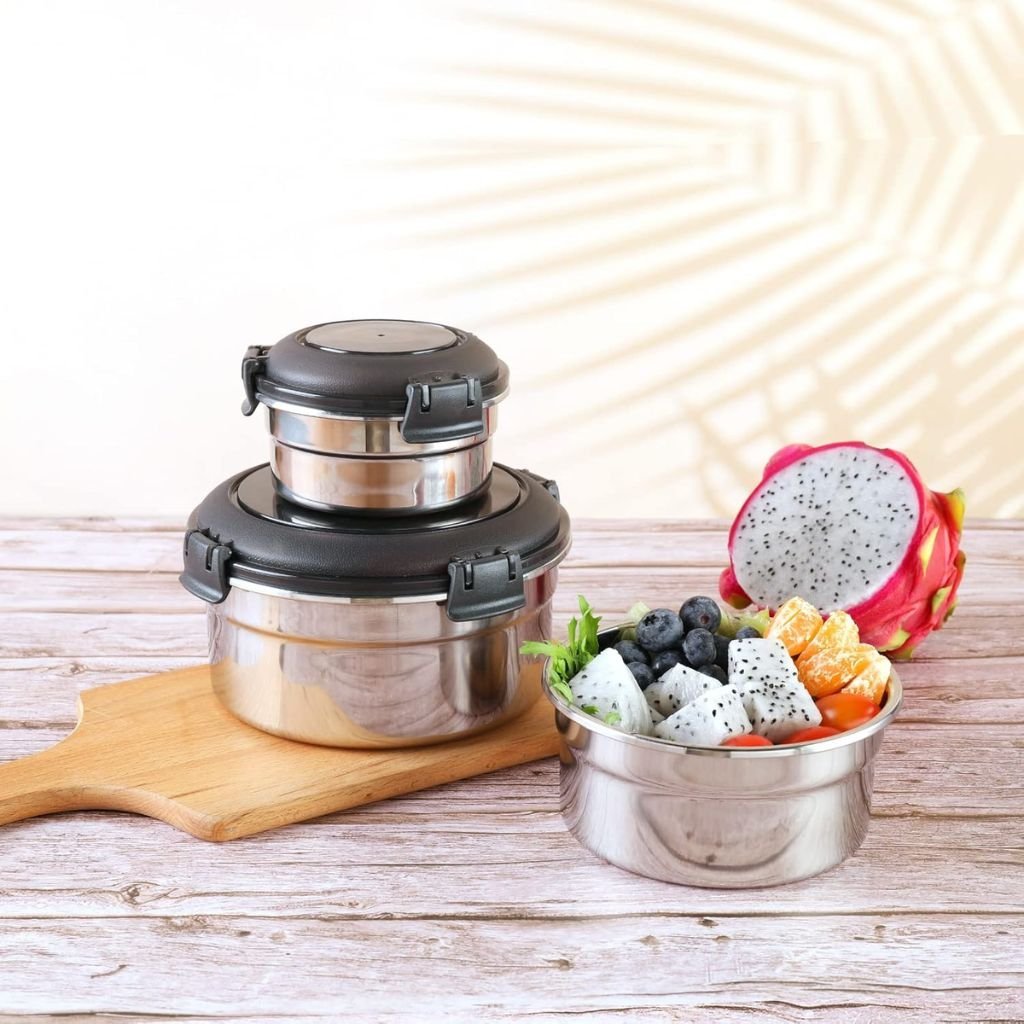 lunch box en Acier Inoxydable - Empilables et Écologiques