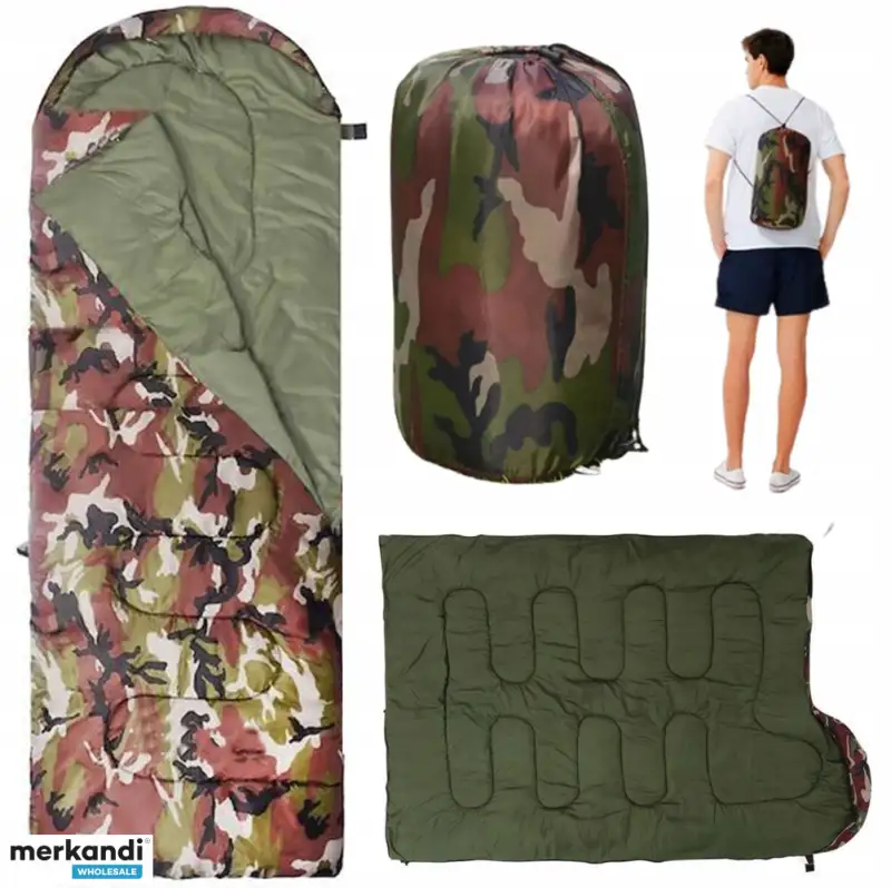 Sac de Couchage Camouflage – Confort Imperméable et Léger pour Camping - Image 4