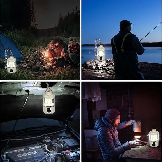 Lanterne LED Camping Multifonction - Éclairage 360° et Torche - Image 4