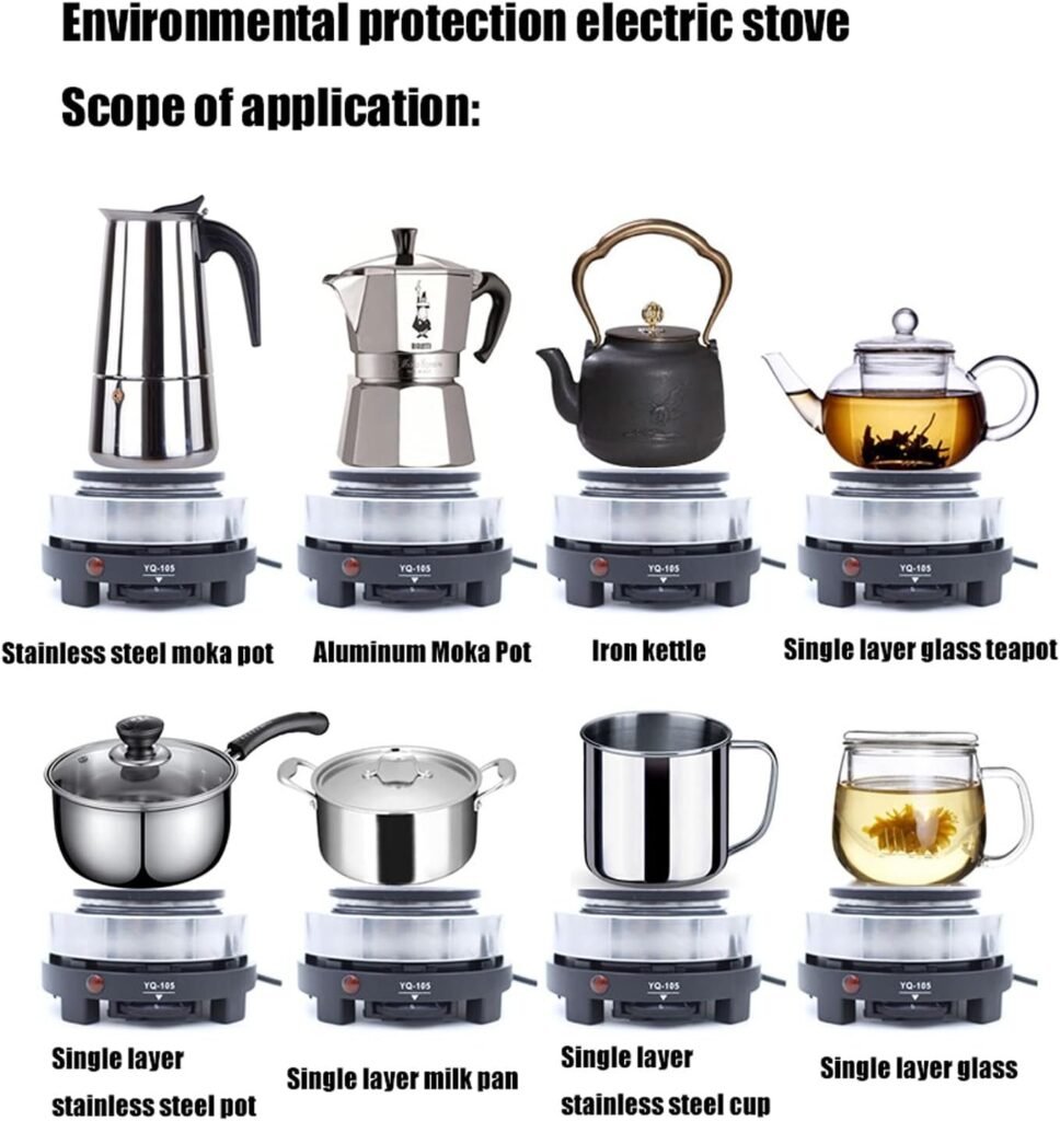 Mini Plaque Chauffante Électrique 500W