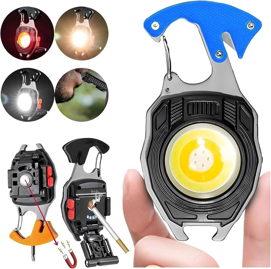 Mini Lampe Torche Porte-Clés 7 Modes