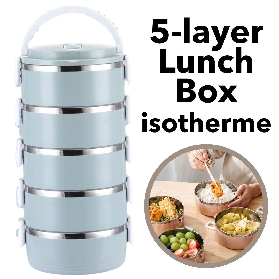 Boîte à Lunch Isotherme à 5 Couches