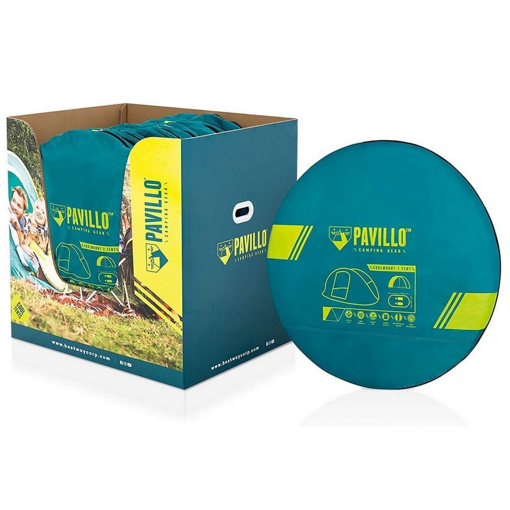Tente De Randonnée 2 Personnes 235 x 145 x 100 cm Pavillo - Image 3
