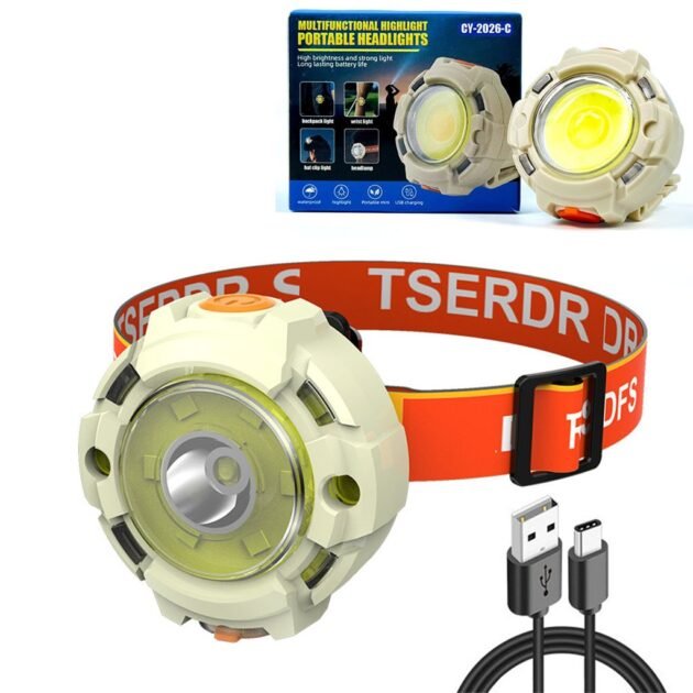 Lampe Frontale Tactique XPE + COB 12000LM