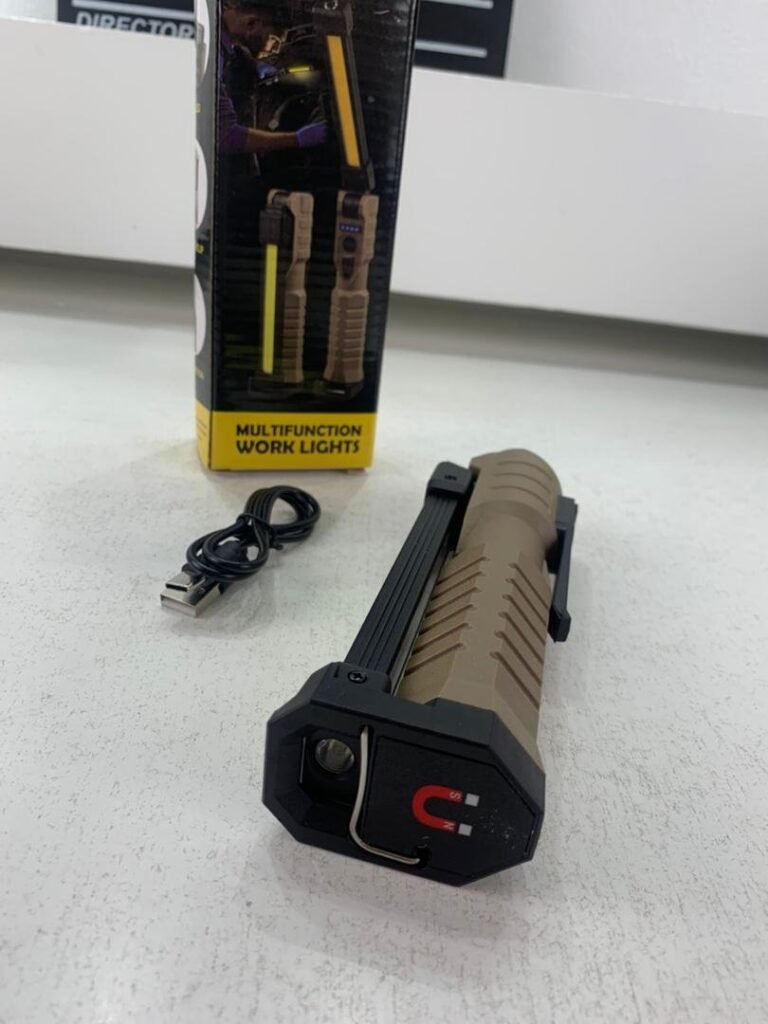 Lampe LED Multifonction Portable 180° – Puissance élevée et IP65