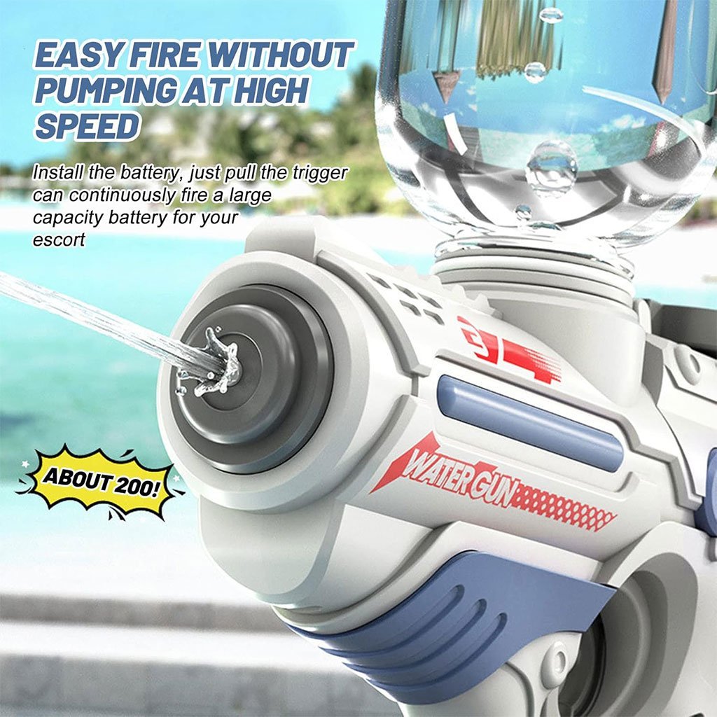 Pistolet à Eau Électrique Rechargeable 200ml – Longue Portée pour Enfants et Adultes - Image 6