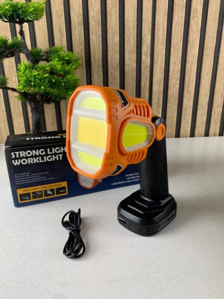 Lampe Torche LED Rechargeable USB avec COB – Lumière d’Urgence