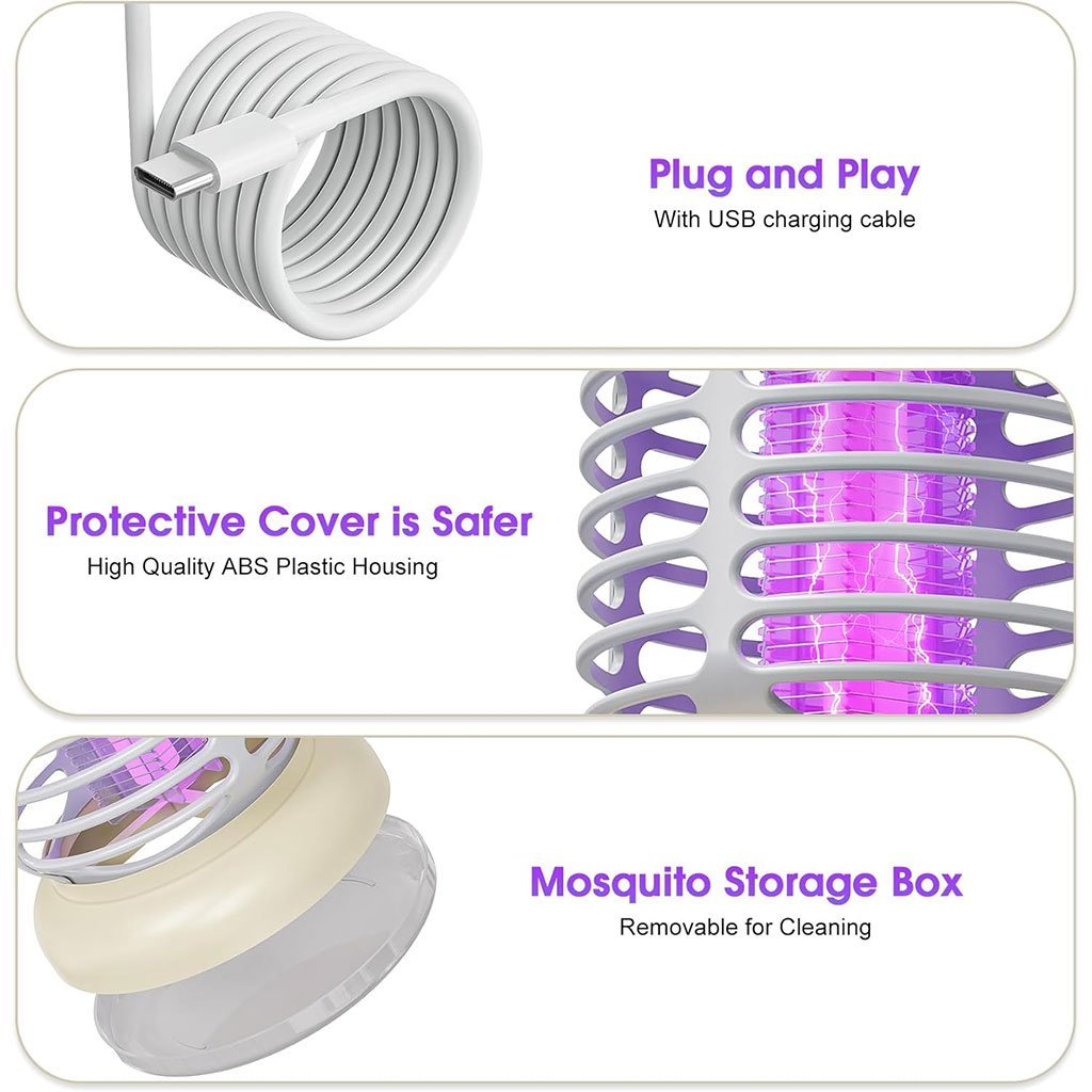 Lampe Anti-Moustiques UV Multifonctionnel 3-en-1 - Image 3