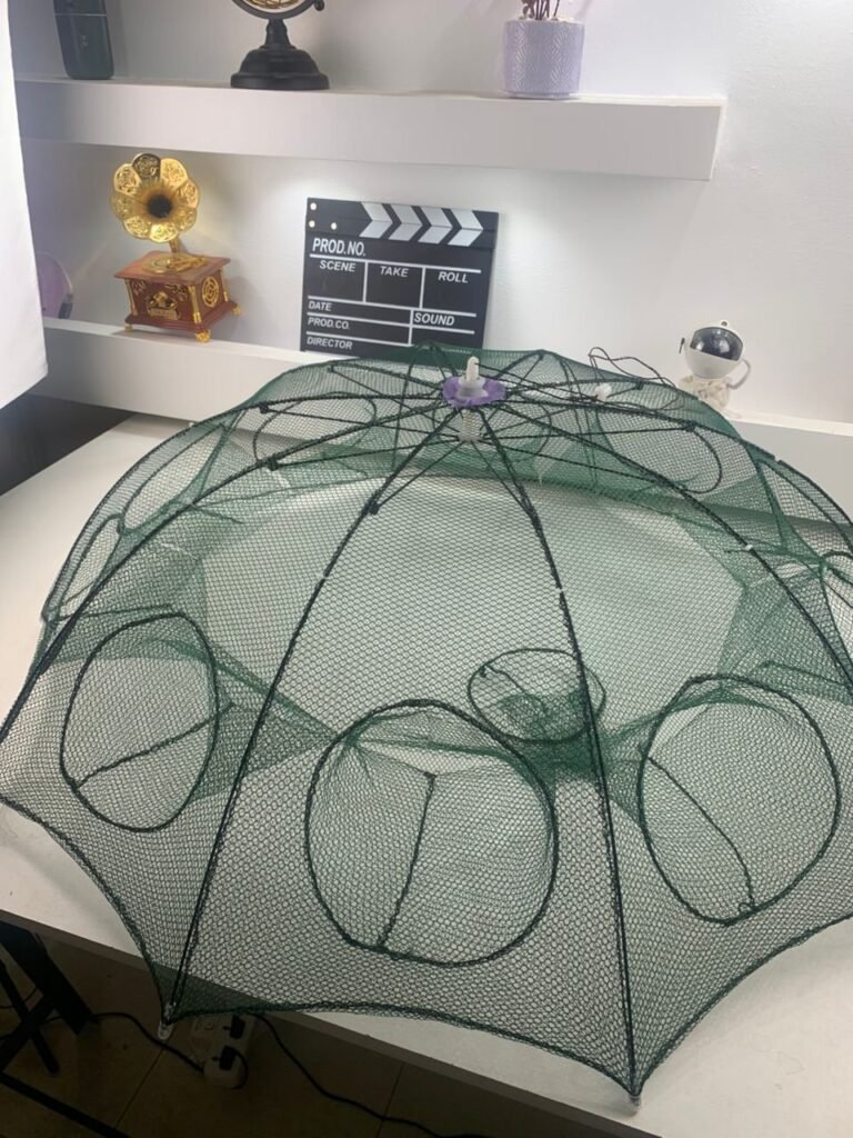 Piège à Filet de Pêche Pliable à 10 Entrées – Pour Crabes, Écrevisses et Poissons