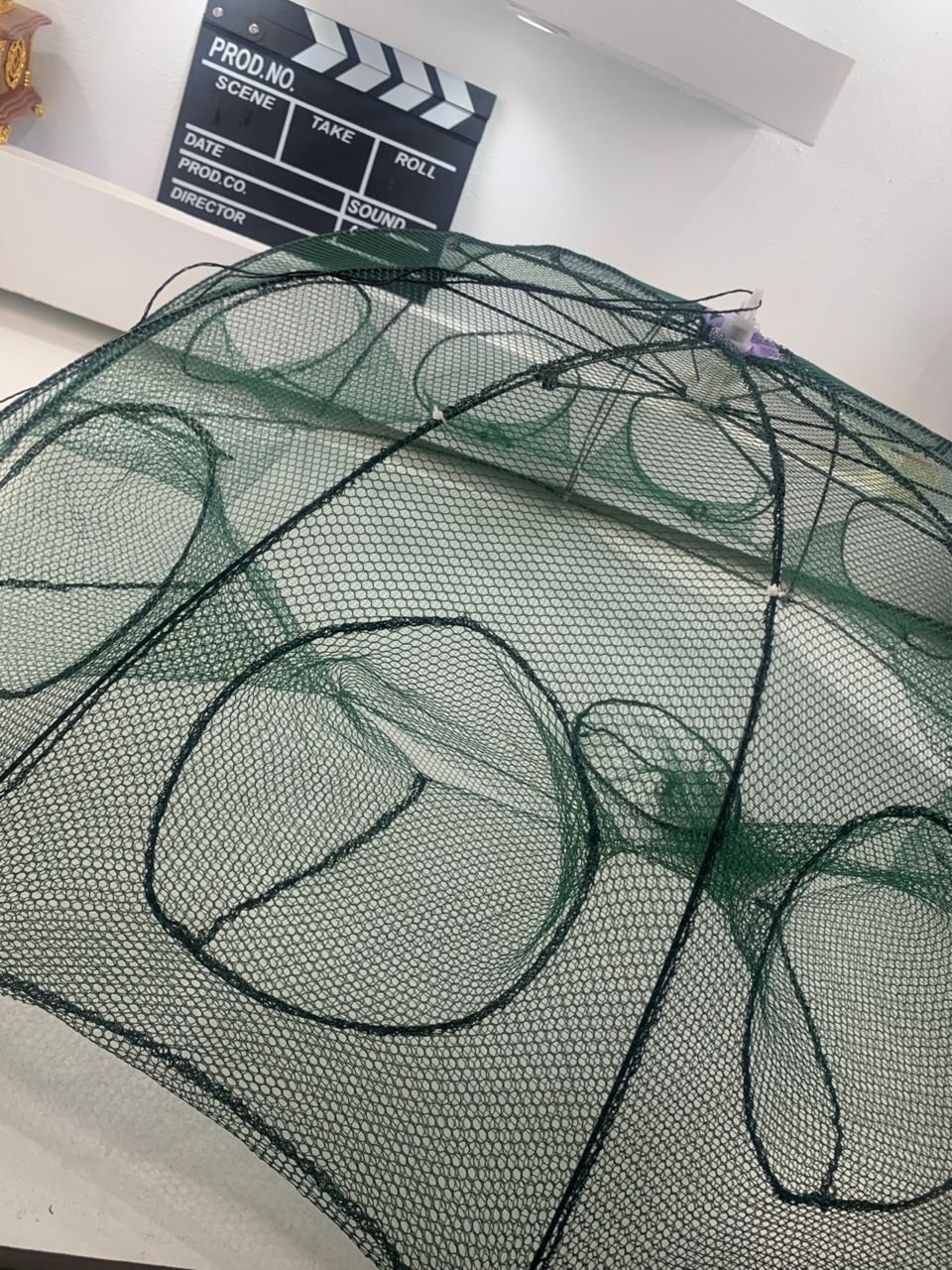 Piège à Filet de Pêche Pliable à 10 Entrées – Pour Crabes, Écrevisses et Poissons - Image 2