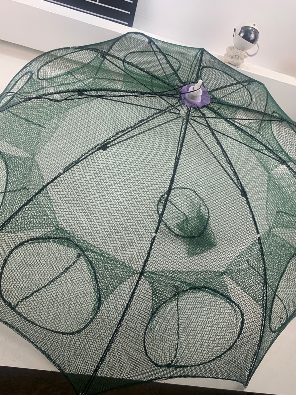 Piège à Filet de Pêche Pliable à 10 Entrées – Pour Crabes, Écrevisses et Poissons - Image 7