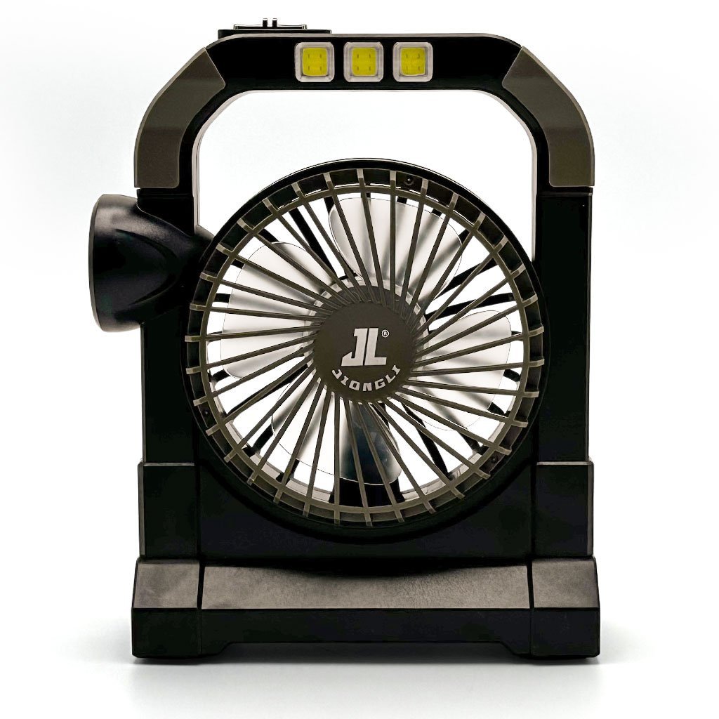 Ventilateur portable rechargeable avec lampe torche JL-9522 - Image 2