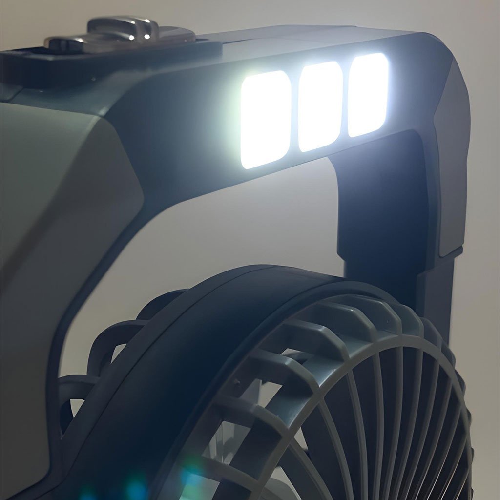 Ventilateur portable rechargeable avec lampe torche JL-9522 - Image 7