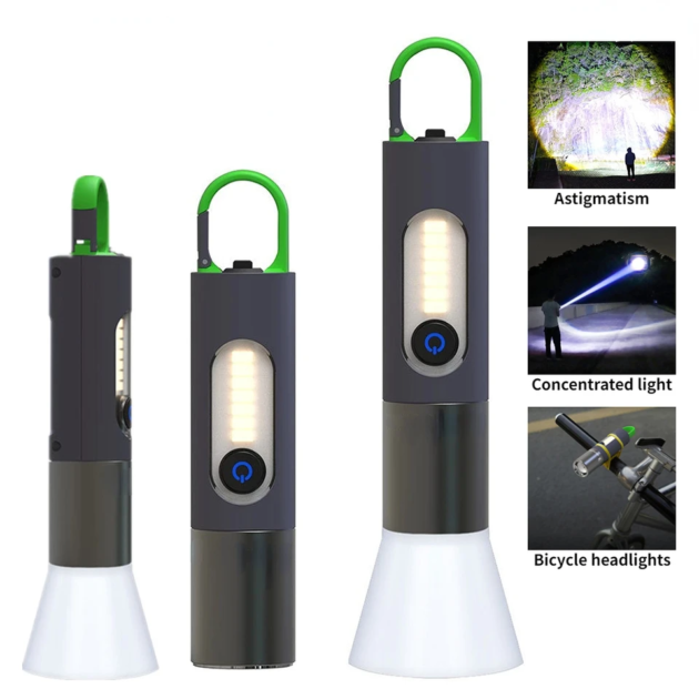 Torche LED Rechargeable - Éclairage Polyvalent à 4 Modes