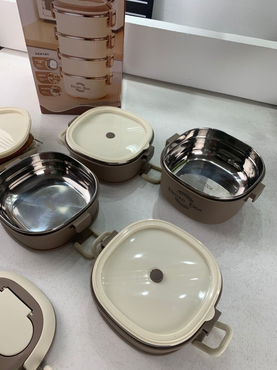 Boîte à lunch en acier inoxydable 4 couches - Image 6