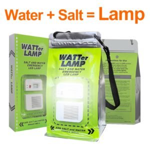 Lampe d'Urgence Portable à Eau et Sel - Autonomie longue durée