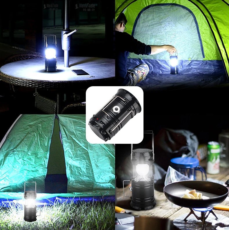 Lampe Solaire de Camping Multifonction 2 en 1 - Image 4