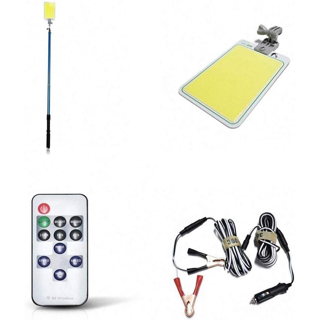 Lampe de Pêche LED 800W avec Accessoires - Modes ajustables