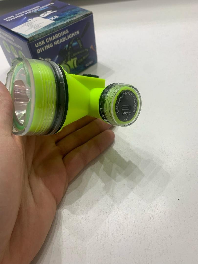 lampe Frontal LED Rechargeable Étanche – IPX8, 350m Portée pour Plongée - Image 7