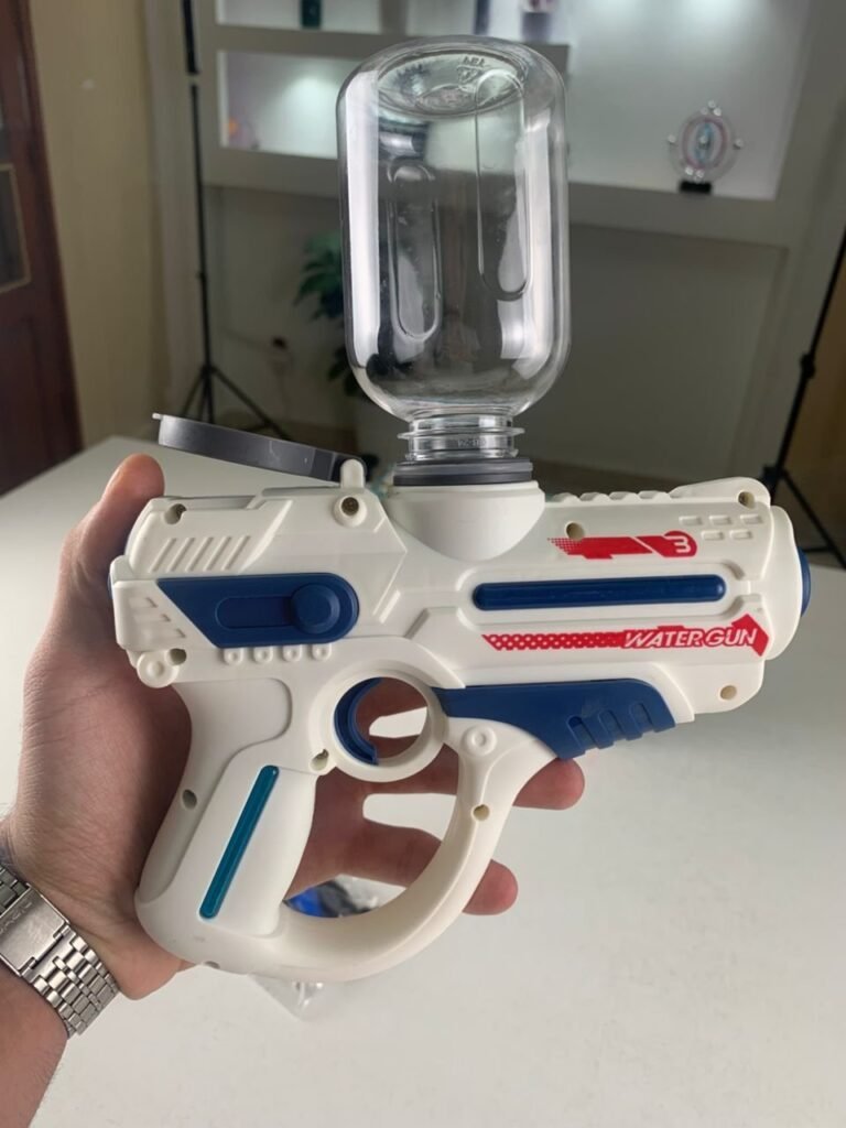 Pistolet à Eau Électrique Rechargeable 200ml – Longue Portée pour Enfants et Adultes