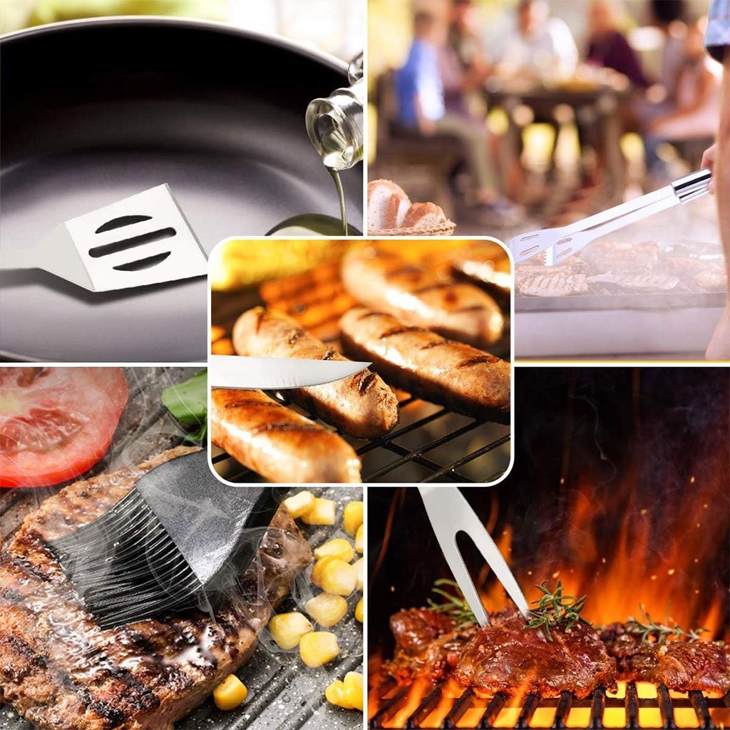 Kit d’Ustensiles de Barbecue 5 Pièces – Pratique et Complet