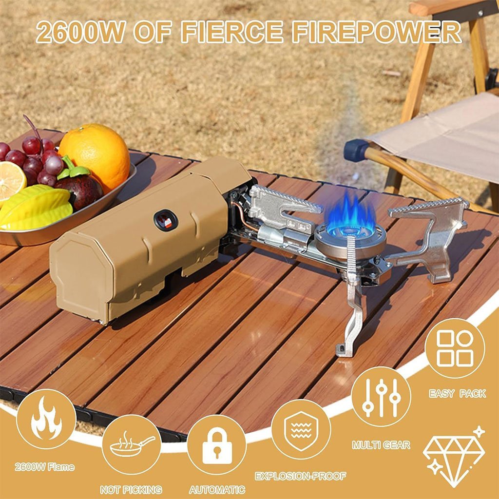 Réchaud à Gaz Pliable – Cuisine Facile en Plein Air pliable et compact - Image 3