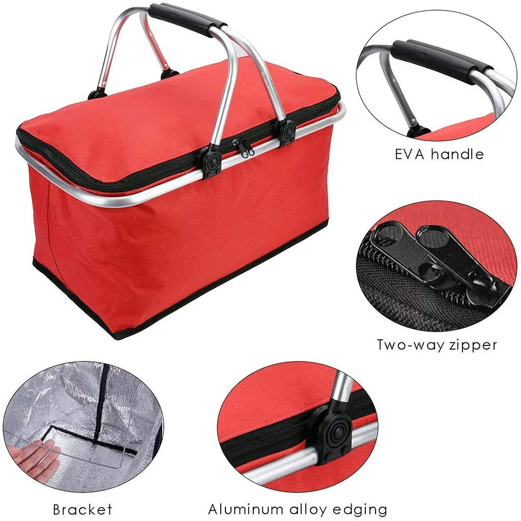 Panier Isotherme Pliable 30L – Sac Réfrigérant pour Courses & Pique-Nique - Image 2