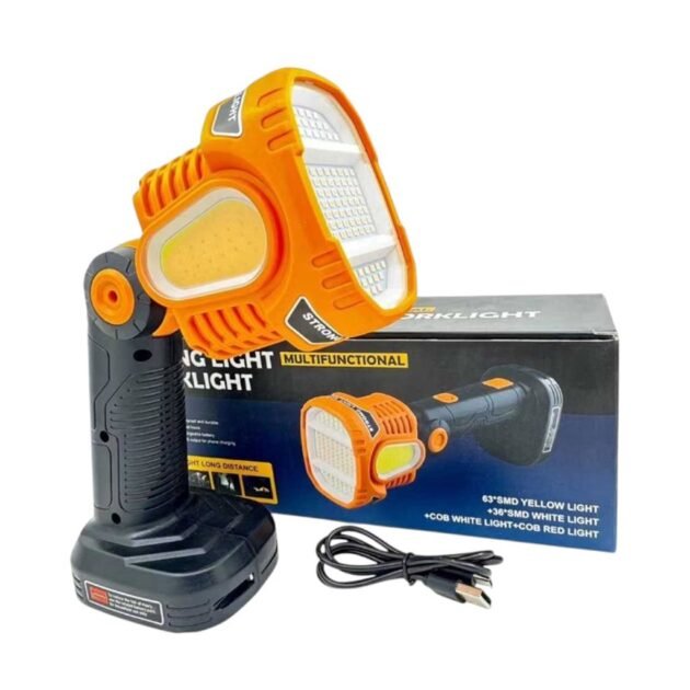 Lampe Torche LED Rechargeable USB avec COB – Lumière d’Urgence