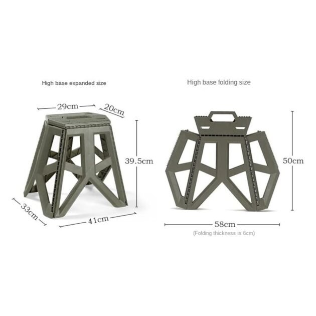 Tabouret Pliable et Portable idéal pour camping et sorties GM