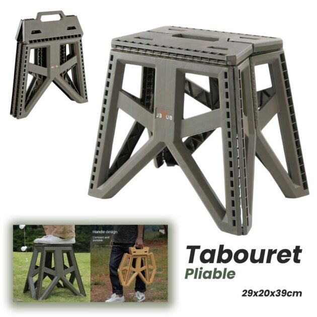 Tabouret Pliable et Portable idéal pour camping et sorties GM