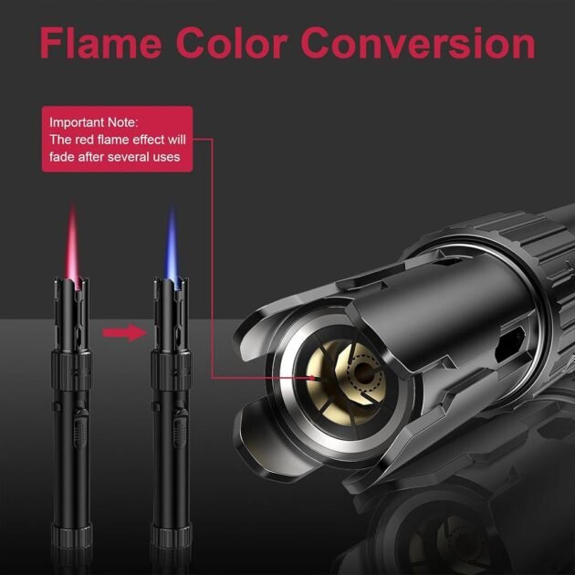 Briquette à Gaz Portable Extra Long avec Torche – Flamme Puissante, Partout