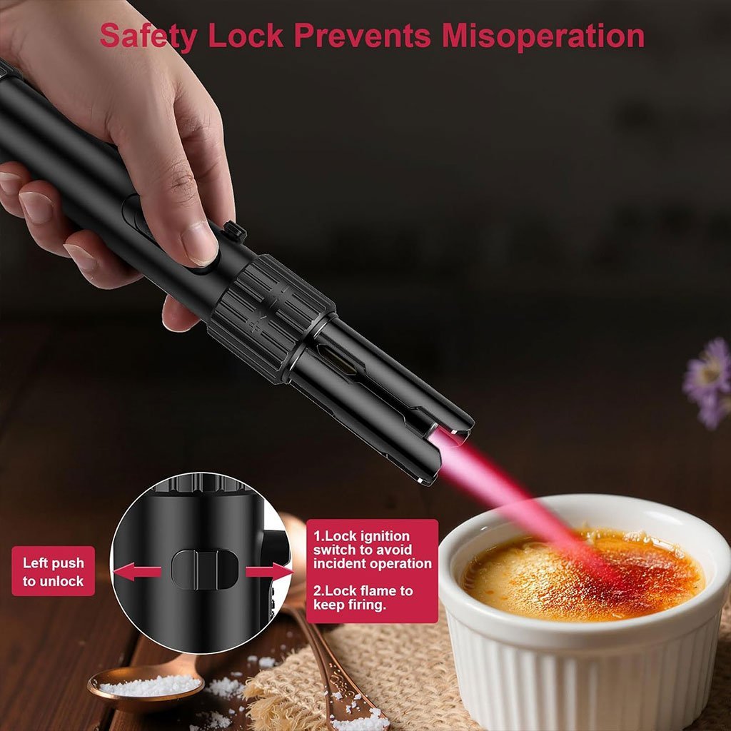 Briquette à Gaz Portable Extra Long avec Torche – Flamme Puissante, Partout - Image 3