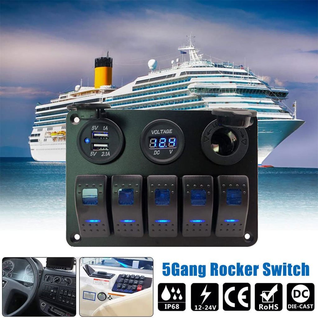 Panneau de commande 12 V avec Affichage de Voltage