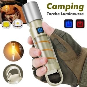 Lampe de Poche LED Rechargeable 800 Lumens