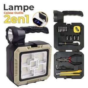 Lampe Solaire avec Kit de Tournevis - Outils Multifonctions Portables