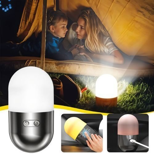 Lanterne LED Camping Multifonction - Portable, Lumière Réglable, Design Swing