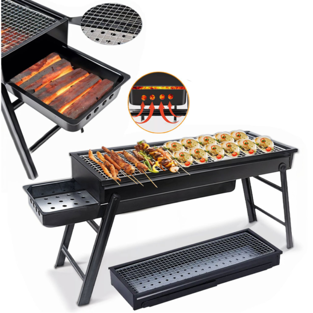 Barbecue Extérieur Pliable en Acier Inoxydable
