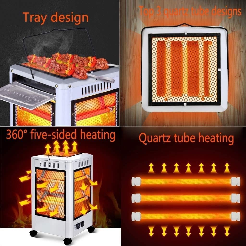 Chauffage Électrique & Gril 360° – Chaleur tout autour, confort garanti - Image 3