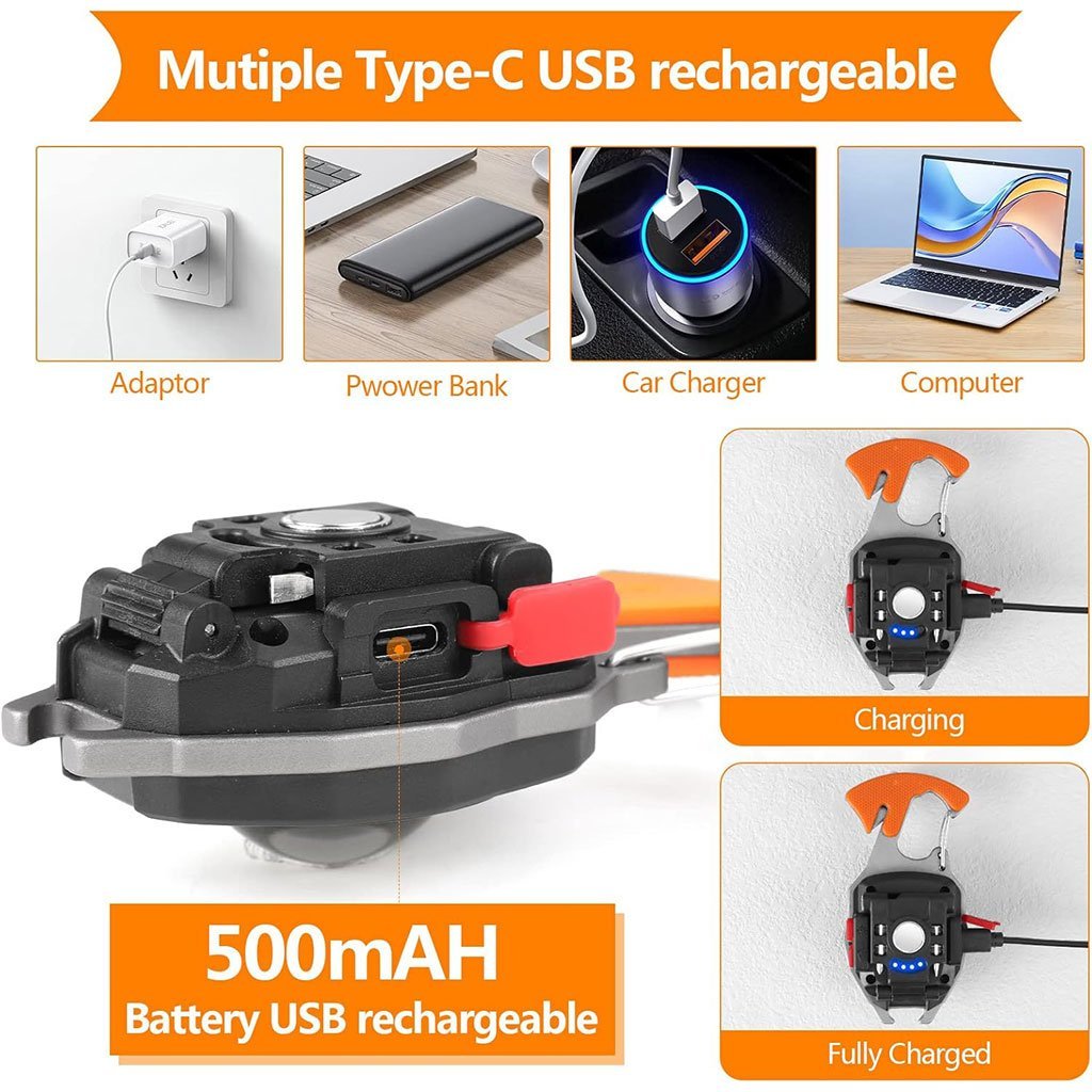 Mini Lampe Torche Porte-Clés 7 Modes - Image 4