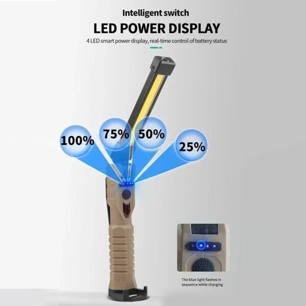 Lampe LED Multifonction Portable 180° – Puissance élevée et IP65 - Image 3