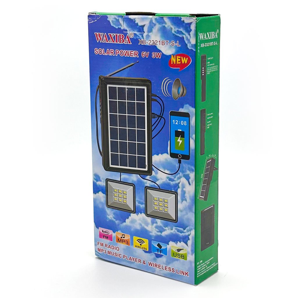 Kit d’Éclairage Solaire XB-2321BT avec Haut Parleur et Deux Lampes - Image 3
