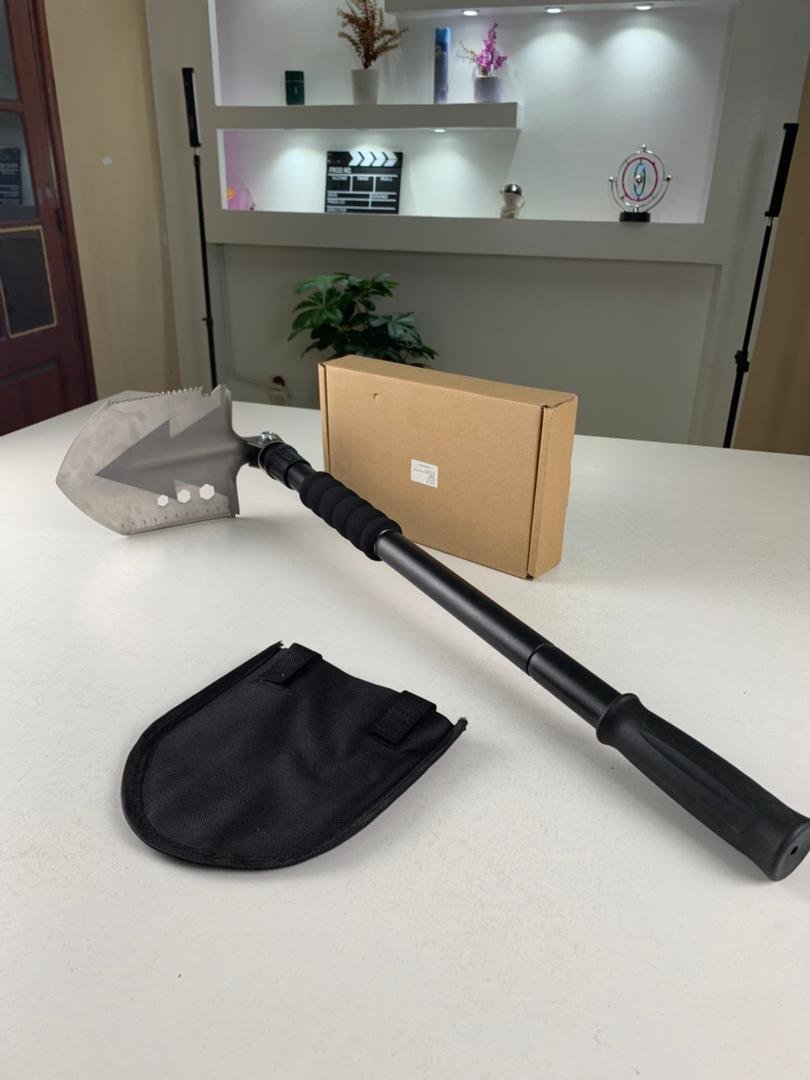 Pelle de Camping Pliable 28" – Multifonction en Acier Haute Teneur en Carbone - Image 4