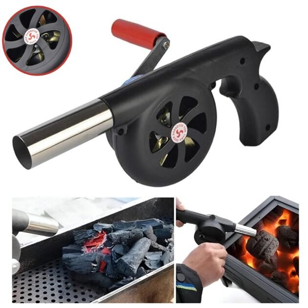 Souffleur d'Air Manuel à Manivelle pour Barbecue